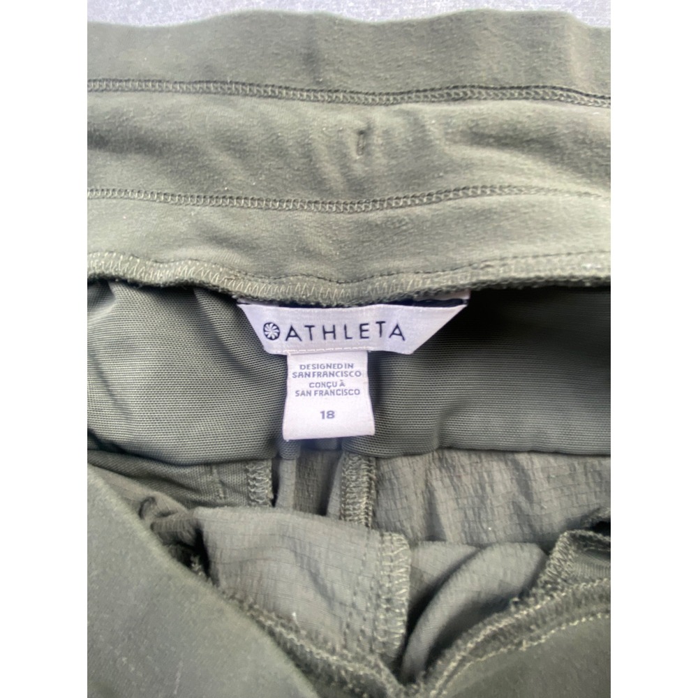 Athleta Trekkie North Jogger Pants Olive Green Size 18 Hiking Travel Outdoor - Picture 4 of 5